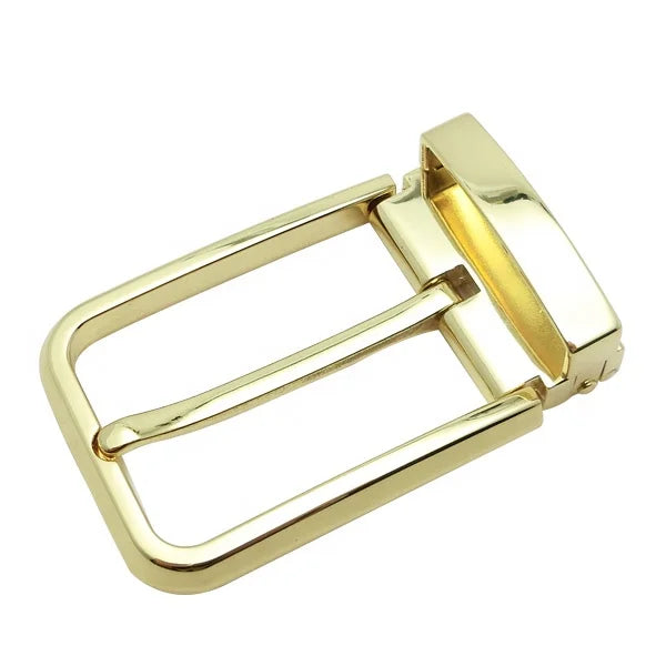 Exceptional Durability 35mm Men's Style Premium Gold-Plated Zinc Alloy Belt for Buckle with Durable Pin-Clasp