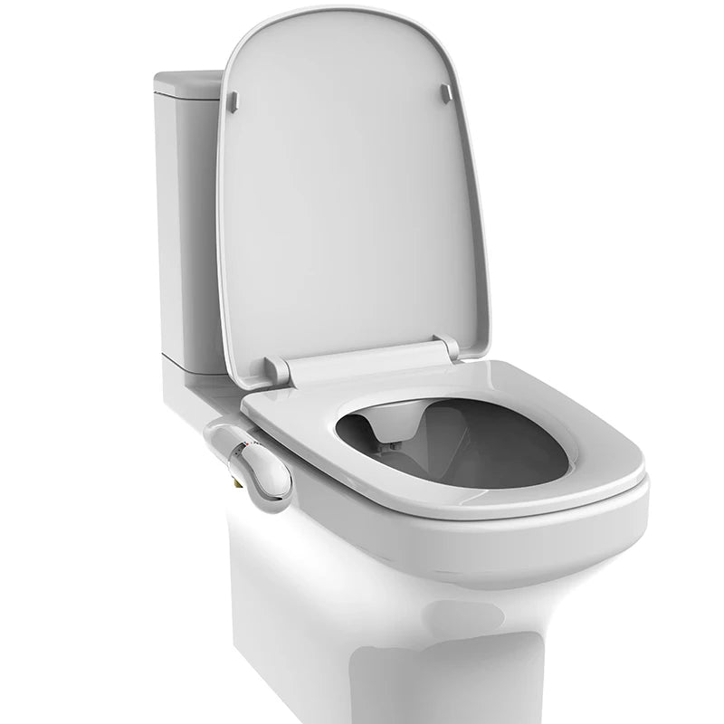 Yuson BA10107 Water Pressure Control Easy Installation Dual Cleaning Nozzles Non-Electric Rinser Cover Bidet Toilet Seat