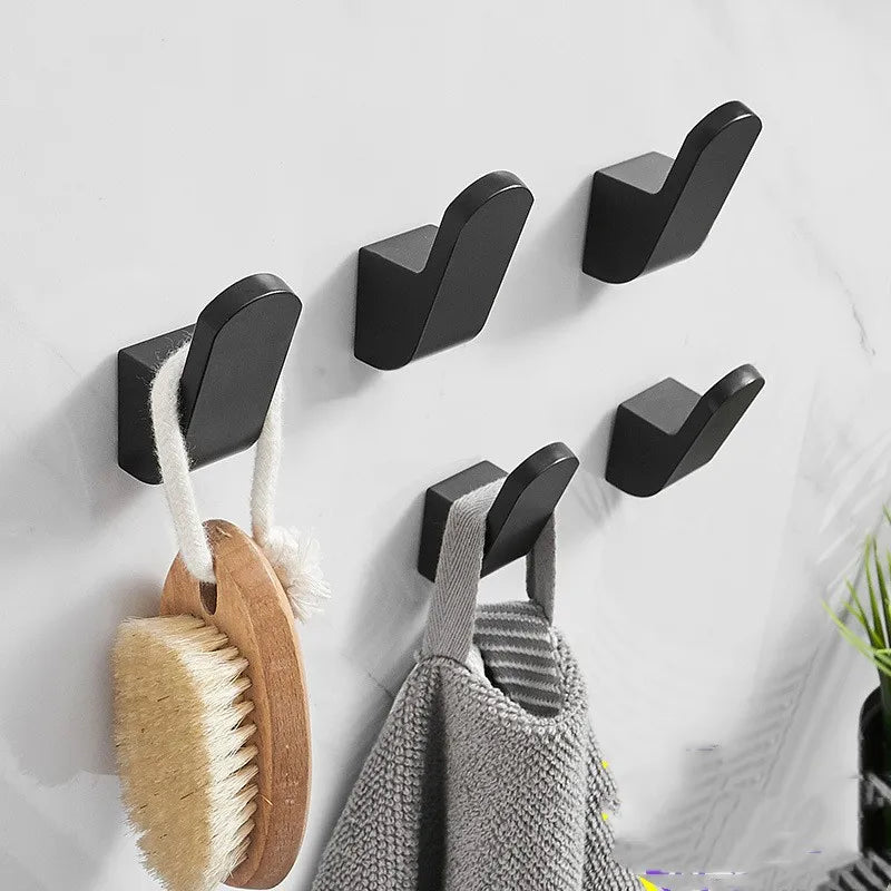 Single Wall Hook Black Metal Hook  Robe Hook