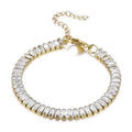 Nabest Stainless Steel Colorful Pave Cz Zircon Bracelet Women Jewelry Waterproof 18K Gold Plated Chain Tennis Bracelets