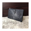 Custom Design Luxury Quality Exotic Genuine stingray Skin Leather Evening Clutch Bag