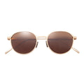 Pure Titanium Polarized TAC Lenses Full Rim Gold Frame Comfortable Lightweight Durable UV Protection Sunglasses for Men