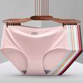 Wholesale Women's Low-Rise Seamless Ice Silk Underwear Breathable Triangle Pants Low Price Everyday Style Printed Knitted