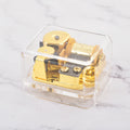 Factory Priced Hand Crank Music Box Acrylic Home Decoration with Musical Motor Wind-up Play Power for Holiday Gifts