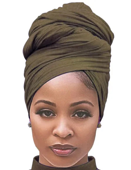 PROMISTAR Hot Selling Autumn Winter Black Polyester Headscarf Pure Color Ethnic Style Scarf Top Selling Scarves Hijab