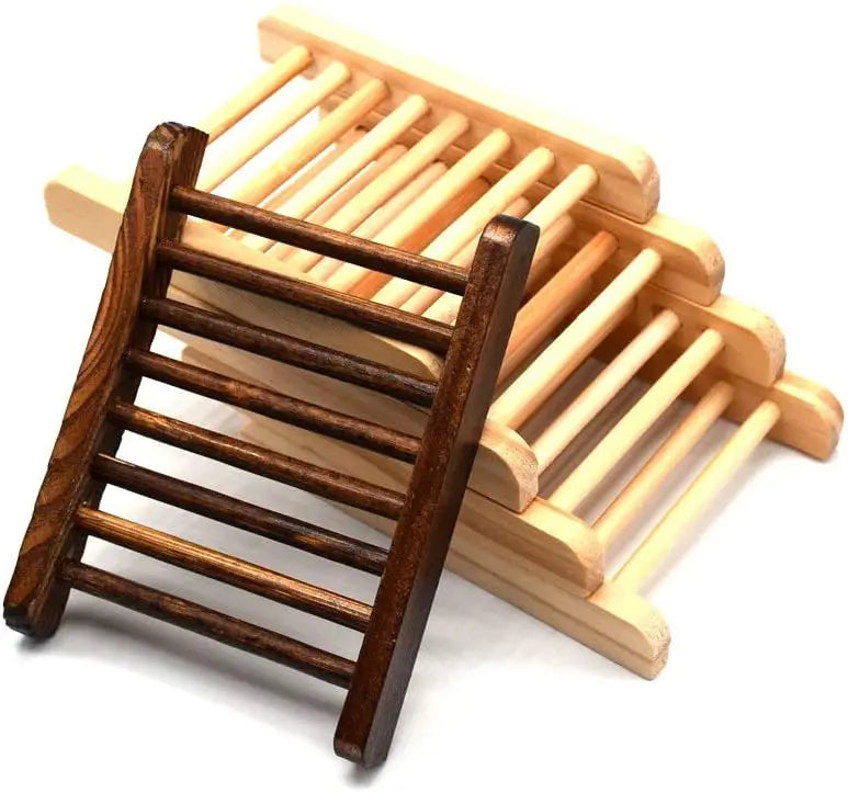 Home Bamboo Wood Soap Holder Bathroom Wooden Soap Case Hand Craft Bathtub Shower Dish Accessories