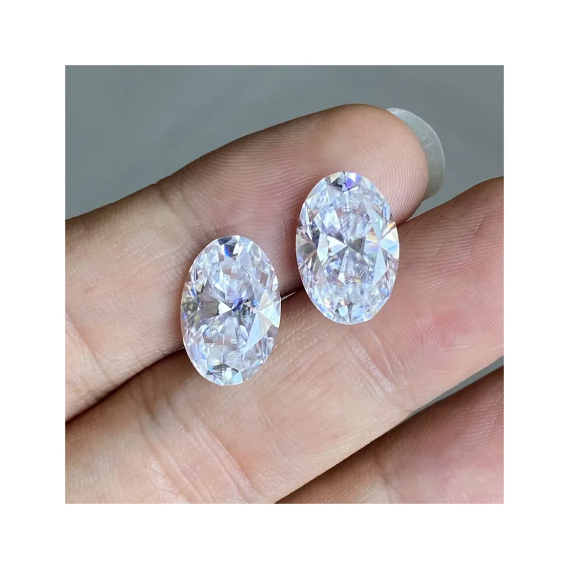 D VVS1 Moissanite 9x11mm 5 Carat GRA Certificate Oval Cut White Lab Grown Moissanite Diamond Price
