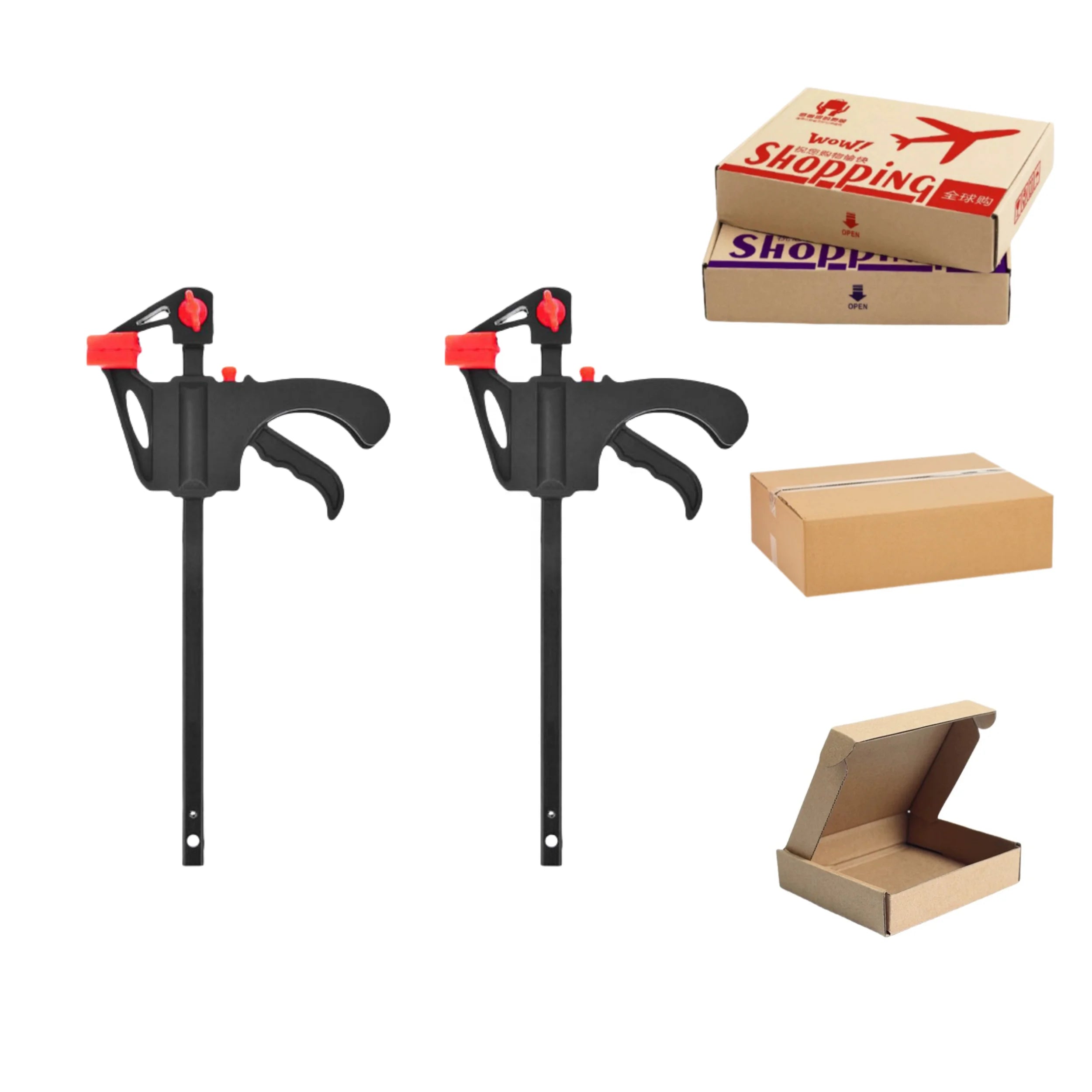 Source Factory Quick Release Fixed Woodworking Clamp 6'/8'/10'/12'/18'/24'/36' Bar Clamp Grip Ratchet for Home Laboratory Clamps