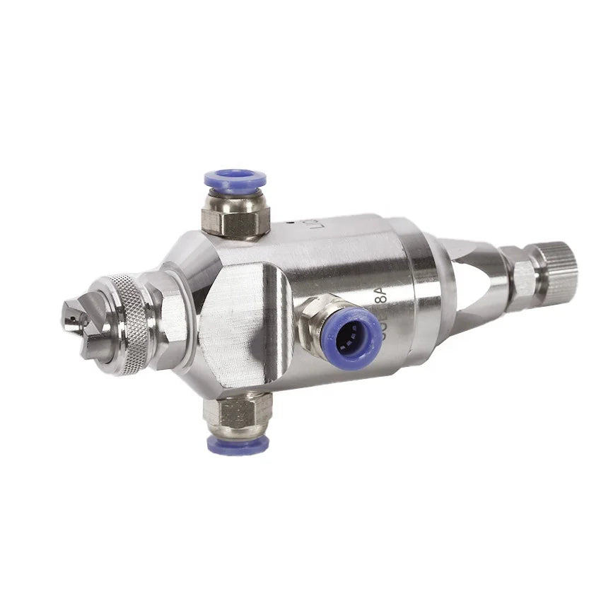 JAU 1/4 1/8 Stainless Steel Automatic Spray Gun air Atomizing Coating Fog Nozzle