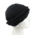 Custom logo Men's Soft Breathable Stretch Modal Bonnets Silk Lining Elastic Turban Hat Satin Bonnets