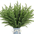 Artificial Pine Needle Spring Norfolk Pine Wreath Vase Home Decoration Green Plant