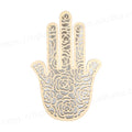 Tailai Best Selling Hamsa Sacred Geometry Wall Decor for Home Meditation Wall Sculpture Natural Wood Wall Symbol Spiritual Decor