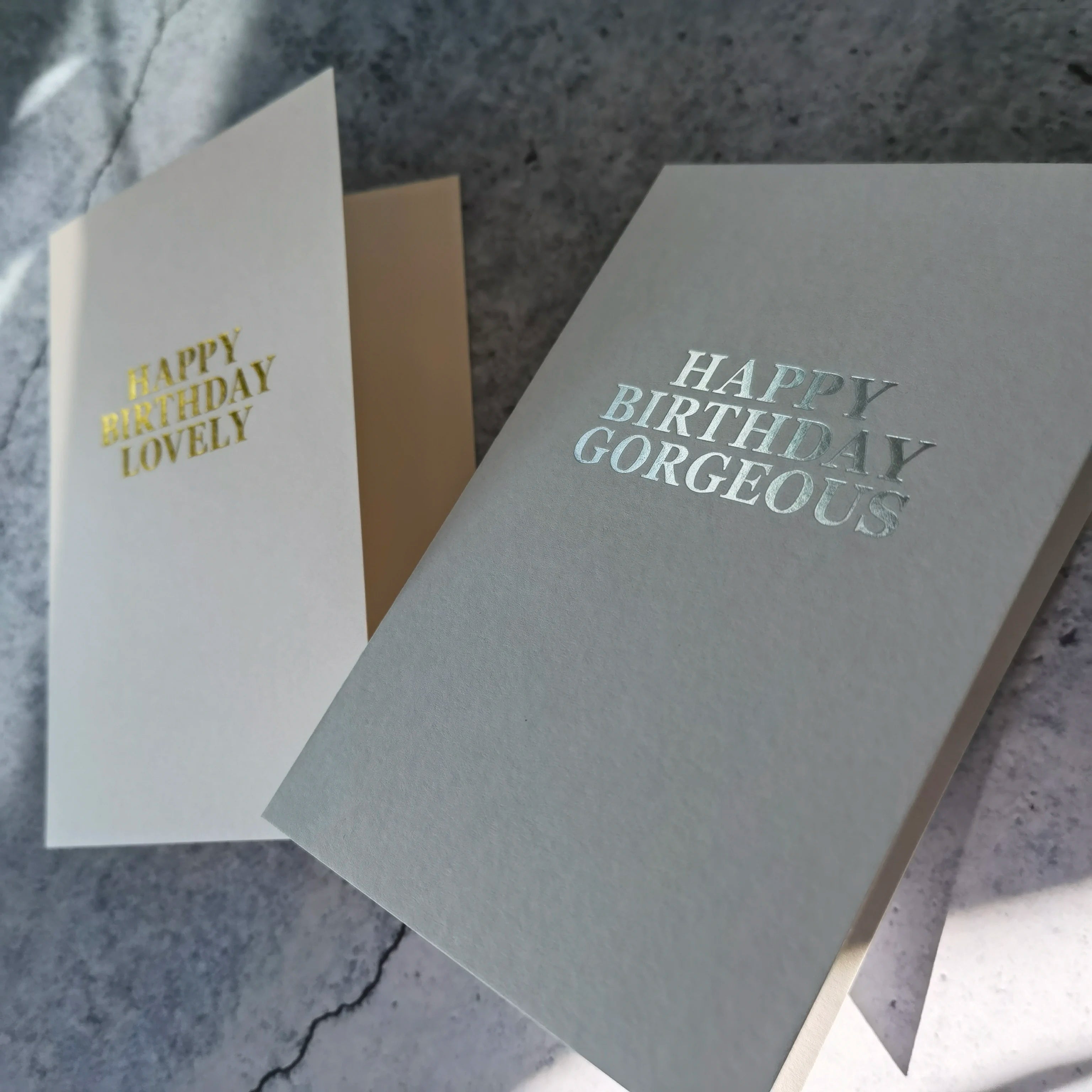 Luxury Greeting Card Custom Hot Foil Stamping Thank You Gift Card in Kraft Paper Cardboard Offset Paper