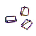 Superior Quality Matte Rainbow 1 Inch Strap Belt Slider Adjustable Customizable Buckle for Belt