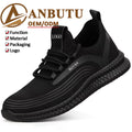 Summer Breathable and Refreshing Work Shoes Anti-crush and Anti-puncture Safety Shoes for Both Men and Women
