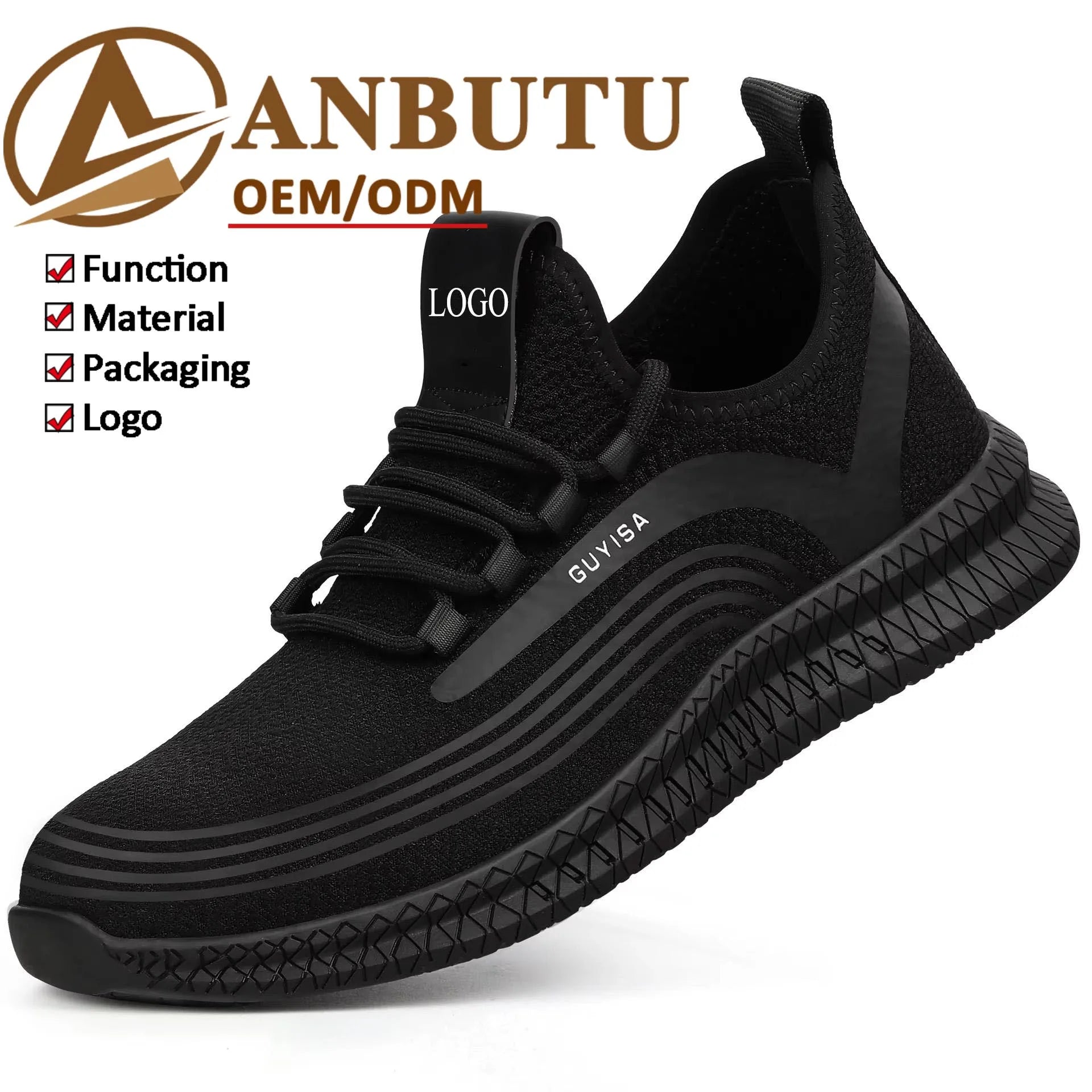 Summer Breathable and Refreshing Work Shoes Anti-crush and Anti-puncture Safety Shoes for Both Men and Women