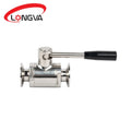 Sanitary Stainless Steel 304/316L Manual Clamp Straight Ball Valve