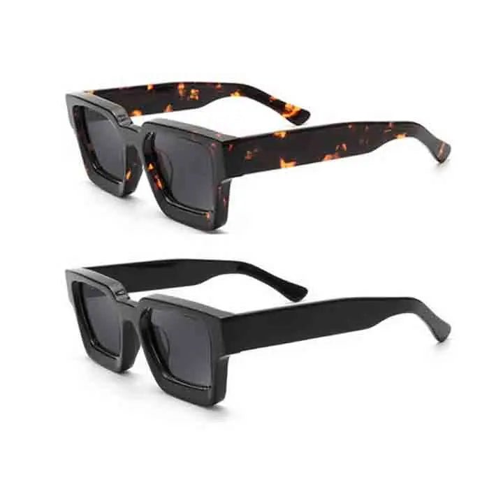 Trendy Oversized Shades Polarized Sunglasses Women Luxury Brand Custom Square Sunglasses 2025 Acetate Sunglasses
