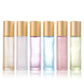 Glass Roll on Bottle With Gemstone Essential Oil 10ml Roller Bottle with Cap Essential Oil Serum