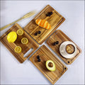 Acacia Square Chopping Board with Sink Multi-Purpose Kitchen Use Solid Fruit Chopping Board Hunan Origin