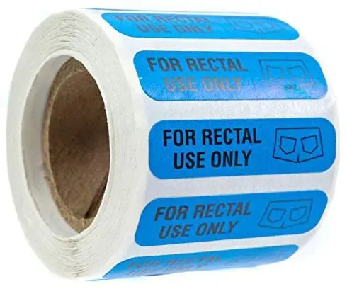 Wholesale Waterproof Fluorescent Self-Adhesive Label Roll Strong Paper Blue for Rectal Use Only Stickers