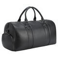Japanese Style Black Mens Overnight Soft Leather Business Duffel Weekender Bag Genuine Leather Travel Bags