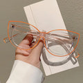 Large Frame Accessory Street Photo commuter Glasses Fashion Cat-eye Line Blue Blocking Glasses
