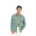 2023 Bosha Custom Men's Casual Hunting Jacket Autumn Season Dyed Solid Style With Turn-Down Collar and Convenient Pockets ODM