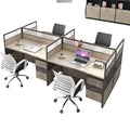 Modern Best-selling Wooden Executive Staff Office Workstation Desk with Panel Linear Modular Design