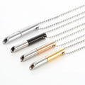 Stainless Steel Anxiety Breathing Necklace for Women Men Stress Relief Meditation Necklaces Yoga Ritual Female Jewelry