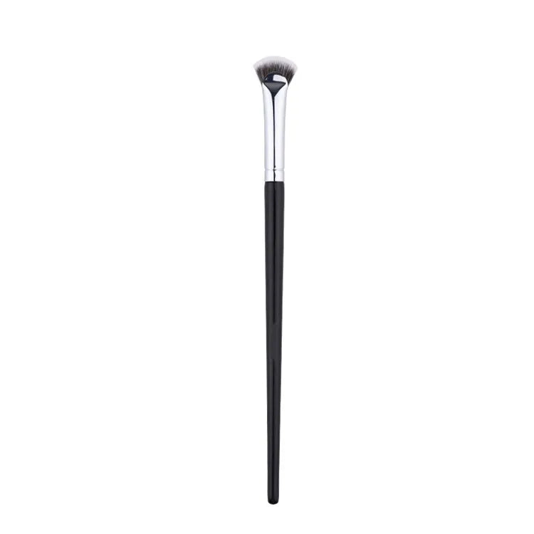 Single Custom Logo Professional Make up Cosmetic Makeup Black Short Small Lash Mini Mascara Fluffy Fan Brush for Mascara