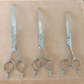 Professional Beauty Curve Hair Scissors Stainless Steel FN-55C/60C/65C/70C