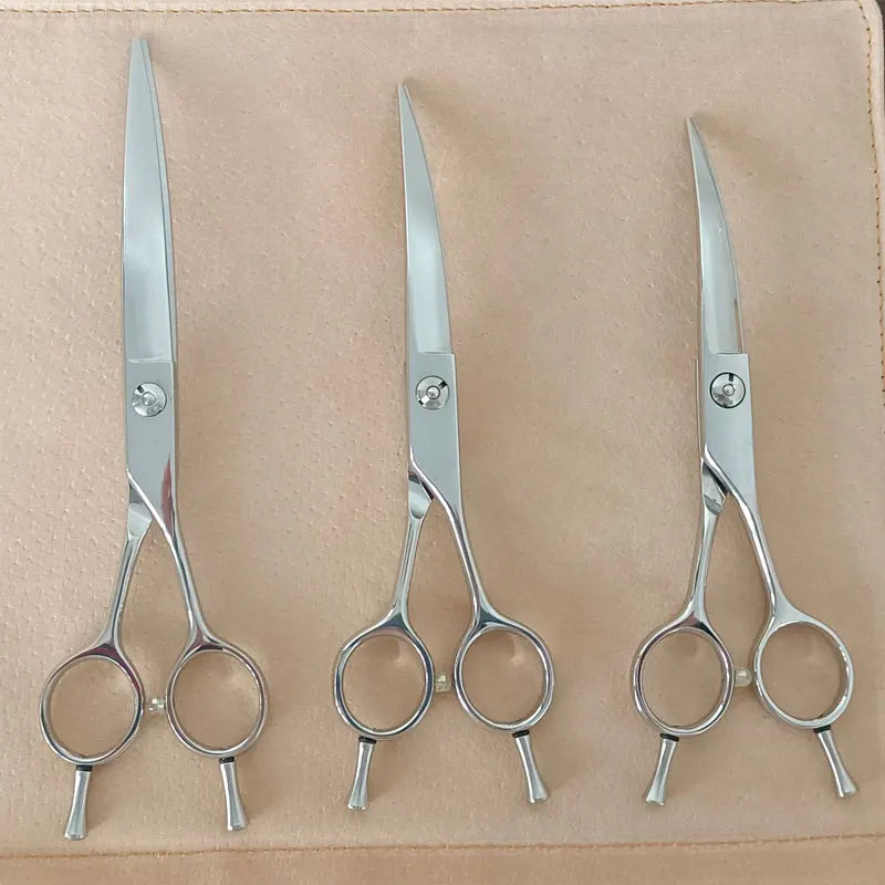 Professional Beauty Curve Hair Scissors Stainless Steel FN-55C/60C/65C/70C