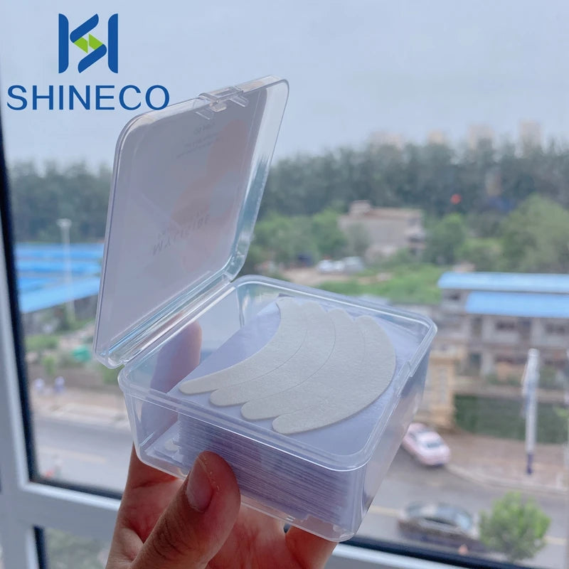 SHINECO Factory Foam Eyepad Lash Pads Hypoallergenic Non-Sliding Lint-Free Eyelash Extension Mask Patch with Private Label OEM