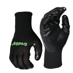 13 Gauge Smooth Nitrile Multipurpose Gloves with Nylon Liner Cheap Construction Work and Safety Hand Gloves EN388 Certified