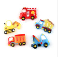 Kawaii Mix Style Transportation Resin Car Truck Cranes Bulldozers Rocket Miniature Flatback Cabochon DIY Craft Scrapbooking