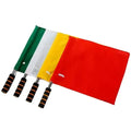 Promotional Product Traffic Control Electronic Soccer Referee Flag Hand Waving Referee Track Flags Extendable Flag Pole
