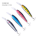 HENGJIA Deep Diving Minnow Bait 12.5cm 14g Long Casting Minnow Fishing Lures Hard Plastic Lures Pesca Isca Perch Fishing Tools