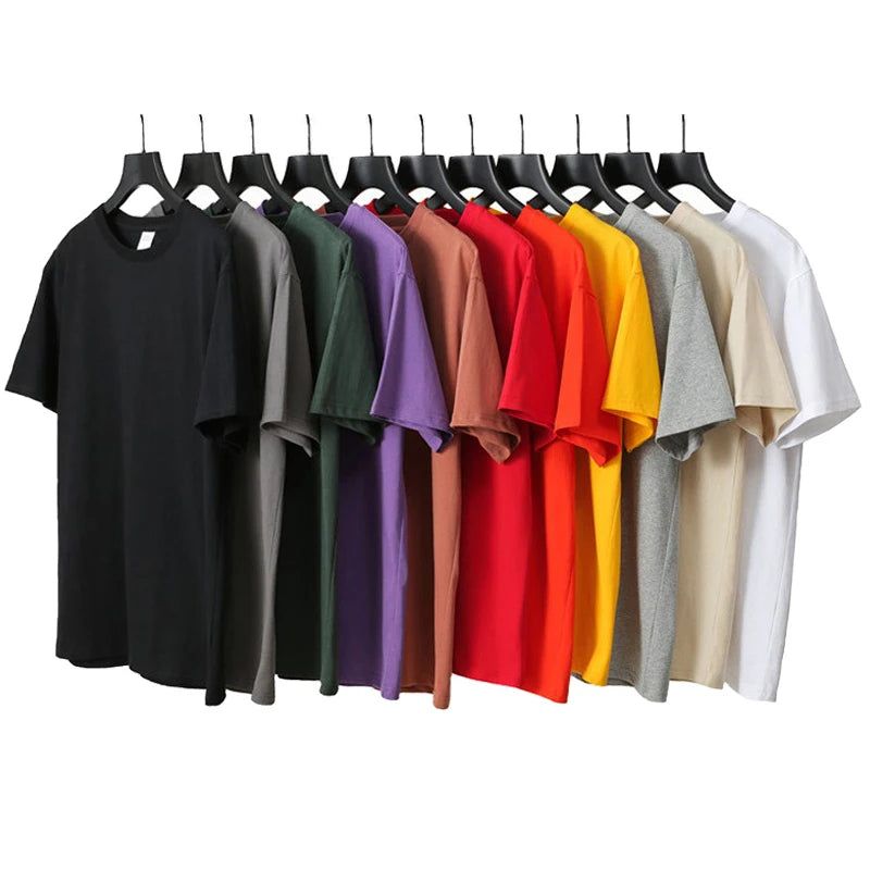 Cheap Price Sale 200gsm Cotton Polyester Plain T-shirts Bulk  T-shirts Custom Logo Printing T Shirts for Men Plain