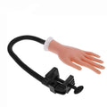 Best Selling Silicone Manicure Nails Model Soft False Hand Silicone Training Nail Practice Hand With Desk Holder