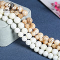 4/6/8/10/12mm Natural Trochus Shell Sea Shell White Yellow Color Horseshoe Snail Loose Spacer Beads for Jewelry Making