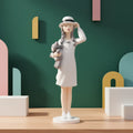 Nordic Modern Girl Figure Home Decor Polyresin Medium Size Everyday Use Resin Crafts Office Accessories Ornaments