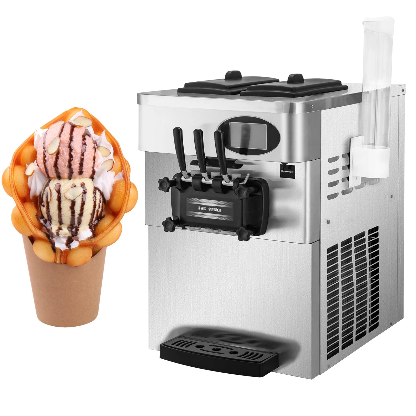 At a Loss Commercial YKF-826T Soft Ice Cream Machine With 2+1 Flavors Homemade Ice Cream Machine