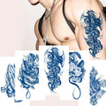 Newest Wholesale Semi-Permanent Anime Tattoo Stickers Women Men's Arm Body Art Water Transfer Temporary Herbal Tattoo Juice