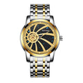 Fashion SANDA 7004 High Quality Fully Automatic Mechanical Watch Men Sport Watch Waterproof  Relojes Stainless Steel Leather