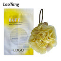 60g PE Mesh Pouf Bath Scrunchies Simple Style Body Wash Puff for Shower and Bath Bath Sponge Loofahs