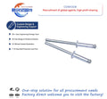 Factory Supplier All Stainless Steel 304 316 Open Type Blind Rivet with Round Head Dome Design for Thick Sheets