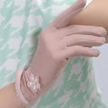 Women Summer Lace Non-Slip Cycling Driving Touch Screen Sunscreen Sun UV Protect Gloves