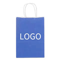 Customizable Portable Kraft Paper Shopping Tote Bag Classic Style with Logo Print for Custom Packaging