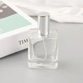 30ML 50ML Transparent Color square Shape Screw Neck Refillable High End Empty Glass Perfume Bottle